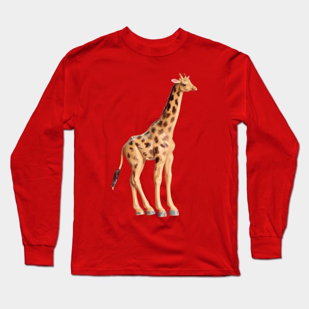 PLASTIC FANTASTIC Giraffe Long Sleeve T-Shirt by Danny Germansen